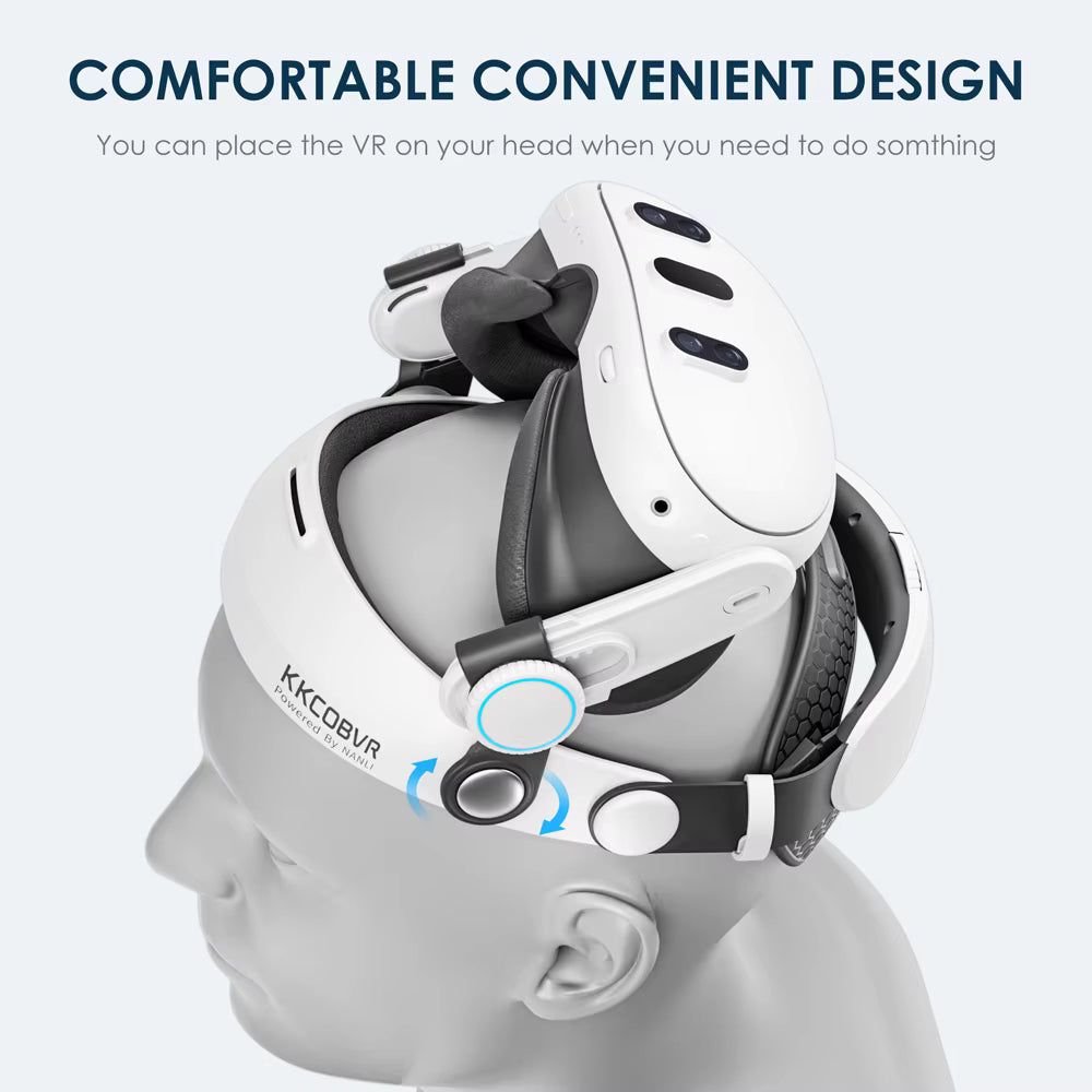 KKCOBVR Q3 Head Strap Compatible with Meta Quest 3/3S Enhanced Comfort Reduce Stress Elite Replacement Head Strap For Oculus 3
