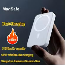20W 10000mAh Magnetic Wireless Power Bank, Fast Charging MagSafe-Compatible Portable External Battery Pack, Magnetic Phone Backup Charger for iPhone 15 Pro Max, iPhone 16 Pro, Travel Outdoor Home Daily Use Mobile Charger UK New