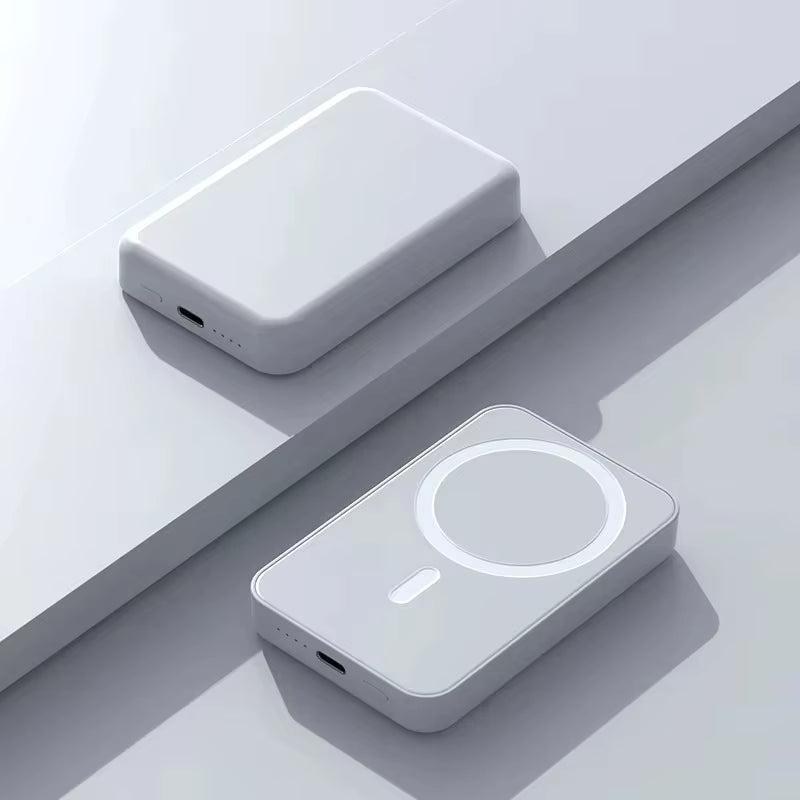 20W 10000mAh Magnetic Wireless Power Bank, Fast Charging MagSafe-Compatible Portable External Battery Pack, Magnetic Phone Backup Charger for iPhone 15 Pro Max, iPhone 16 Pro, Travel Outdoor Home Daily Use Mobile Charger UK New