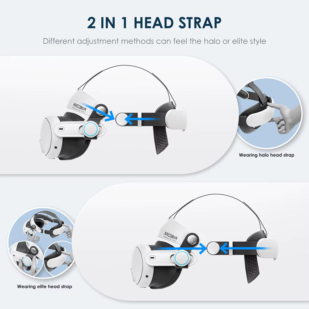 KKCOBVR Q3 Head Strap Compatible with Meta Quest 3/3S Enhanced Comfort Reduce Stress Elite Replacement Head Strap For Oculus 3
