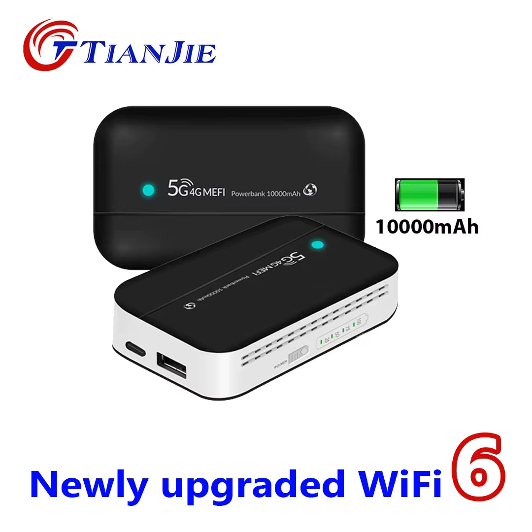 Modem Wifi Sim Card Unlocked 4G Lte Wireless Wifi 6 Router 10000mAh Oem Wifi Modem Pocket 10 User