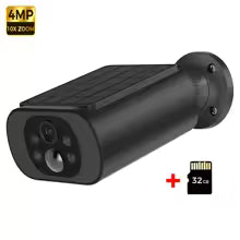 ALEVIO 2.5K Solar Security Camera WiFi Wireless Surveillance Camera Long Standby Time 24/7 Recording Color Vision Battery Cam