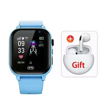 Lenovo 2027 Kids 5G Smart Watch GPS SOS Video Call HD Camera Waterproof SIM Card Support Earphone Child Watch for Boys & Girls