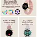 696 Blue Tooth Call Smart Watches AMOLED Screen Women Heart Rate Sports Fitness Lady Waterproof Music Smartwatch NFC Fashion