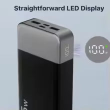 Nobis Power Bank 20000mAh Mobile External Battery Fast Charging 35W Portable Charger Digital Display For iphone Android Samsung