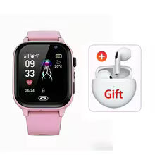 Lenovo 2027 Kids 5G Smart Watch GPS SOS Video Call HD Camera Waterproof SIM Card Support Earphone Child Watch for Boys & Girls