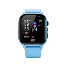 Lenovo 2027 Kids 5G Smart Watch GPS SOS Video Call HD Camera Waterproof SIM Card Support Earphone Child Watch for Boys & Girls