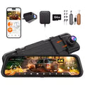 WOLFBOX M40 Dash Cam 4K+1080P With Voice Control ADAS Built in 5GHZ WI-FI and GPS Video Recorder Front and Rear Dash Camera