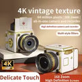 Retro Portable CCD 16X Digital Zoom Student-Friendly Simulation Double-Reflex Digital Camera For Beginner Photography Mini