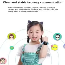 Lenovo 2027 Kids 5G Smart Watch GPS SOS Video Call HD Camera Waterproof SIM Card Support Earphone Child Watch for Boys & Girls