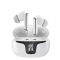 QERE-E60 Wireless Headphones, TWS Bluetooth 5.3,HD Microphone,HIFI Earphones,13mm Driver,Touch control,With displ, ANC Call, New