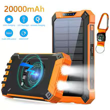 Waterproof Outdoor Solar Power Bank 30000mAh Dual USB Travel Outdoor Solar Mobile Phone Charger Solar Powerbanks For Camping