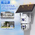 JOOAN 4K Outdoor Solar WiFi Camera Dual Lens Human Detect Night Vision Low Power Battery IP Camera CCTV Security Protection