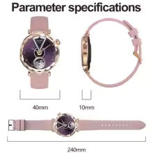 696 Blue Tooth Call Smart Watches AMOLED Screen Women Heart Rate Sports Fitness Lady Waterproof Music Smartwatch NFC Fashion