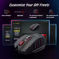 E-YOOSO X-39Pro Wired Gaming Mouse 12 Side Buttons Adjustable Weight RGB Macro Program Ergonomic USB Game Mice Laptop Desktop