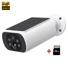 ALEVIO 2.5K Solar Security Camera WiFi Wireless Surveillance Camera Long Standby Time 24/7 Recording Color Vision Battery Cam