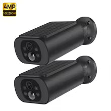 ALEVIO 2.5K Solar Security Camera WiFi Wireless Surveillance Camera Long Standby Time 24/7 Recording Color Vision Battery Cam