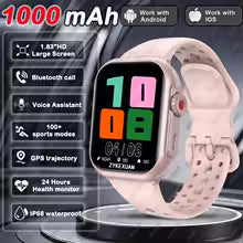 2025 New For Xiaomi Smart Watch Men Women 1.85-Inch HD AMOLED Full Touch Screen IP68 Waterproof Bluetooth Call SmartWatch Man