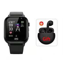 Lenovo 2027 Kids 5G Smart Watch GPS SOS Video Call HD Camera Waterproof SIM Card Support Earphone Child Watch for Boys & Girls