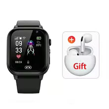 Lenovo 2027 Kids 5G Smart Watch GPS SOS Video Call HD Camera Waterproof SIM Card Support Earphone Child Watch for Boys & Girls