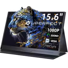 UPERFECT 15.6Inch LCD Monitor Portable Ultrathin 1080P IPS FHD USB Type C Dispaly For Laptop Phone XBOX Switch PS5 Gaming Screen