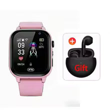 Lenovo 2027 Kids 5G Smart Watch GPS SOS Video Call HD Camera Waterproof SIM Card Support Earphone Child Watch for Boys & Girls