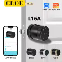 CDOK L16A Tuya Bluetooth Smart Lock, Fingerprint Lock, Password Lock, Door Lock