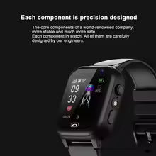 Lenovo 2027 Kids 5G Smart Watch GPS SOS Video Call HD Camera Waterproof SIM Card Support Earphone Child Watch for Boys & Girls