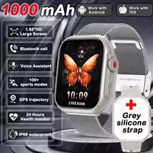 2025 New For Xiaomi Smart Watch Men Women 1.85-Inch HD AMOLED Full Touch Screen IP68 Waterproof Bluetooth Call SmartWatch Man