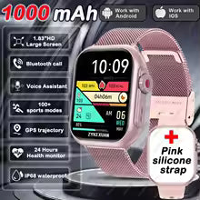 2025 New For Xiaomi Smart Watch Men Women 1.85-Inch HD AMOLED Full Touch Screen IP68 Waterproof Bluetooth Call SmartWatch Man