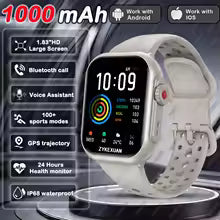 2025 New For Xiaomi Smart Watch Men Women 1.85-Inch HD AMOLED Full Touch Screen IP68 Waterproof Bluetooth Call SmartWatch Man