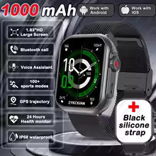 2025 New For Xiaomi Smart Watch Men Women 1.85-Inch HD AMOLED Full Touch Screen IP68 Waterproof Bluetooth Call SmartWatch Man