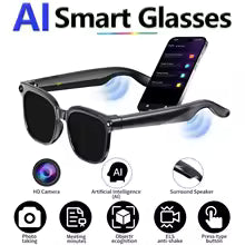 Smart Glasses AR AI Translation 4K Camera Bluetooth Call Touch Control Outdoor Sports Sunglasses Men Women 2026 New Dropshipping