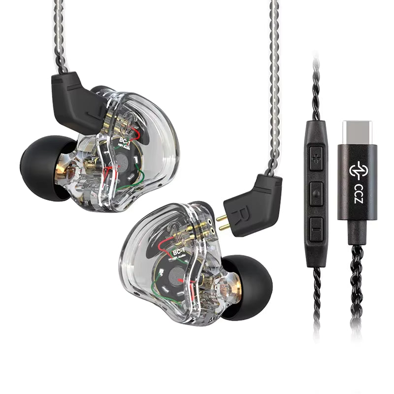 CCZ Melody 10mm Dual Magnetic Circuit DD Unit+Customized BA in Ear Monitor Earphone Wired Sport Earbuds Headset Gaming Headphone