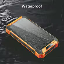 Waterproof Outdoor Solar Power Bank 30000mAh Dual USB Travel Outdoor Solar Mobile Phone Charger Solar Powerbanks For Camping