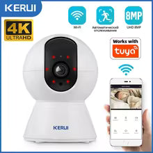 KERUI 5MP 8MP 4K HD WiFi IP Camera Indoor Wireless Security Home CCTV Surveillance Camera Works With Tuya Smart Auto Tracking