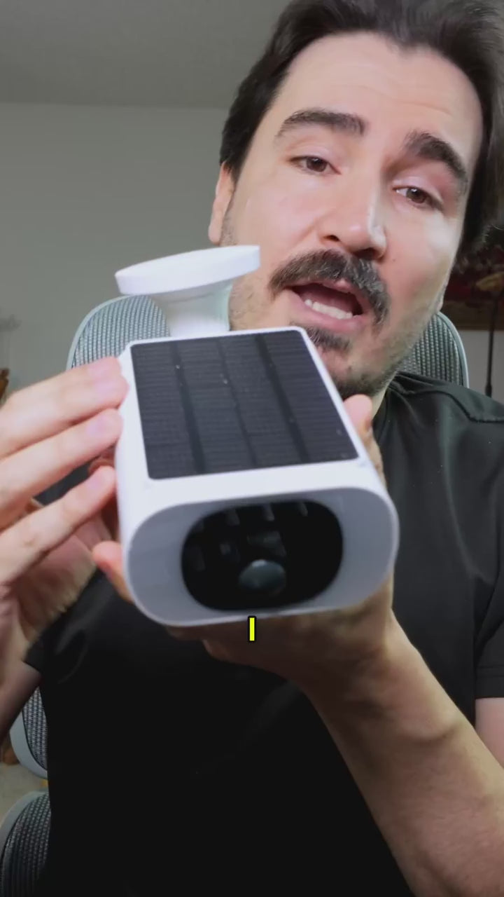 ALEVIO 2.5K Solar Security Camera WiFi Wireless Surveillance Camera Long Standby Time 24/7 Recording Color Vision Battery Cam