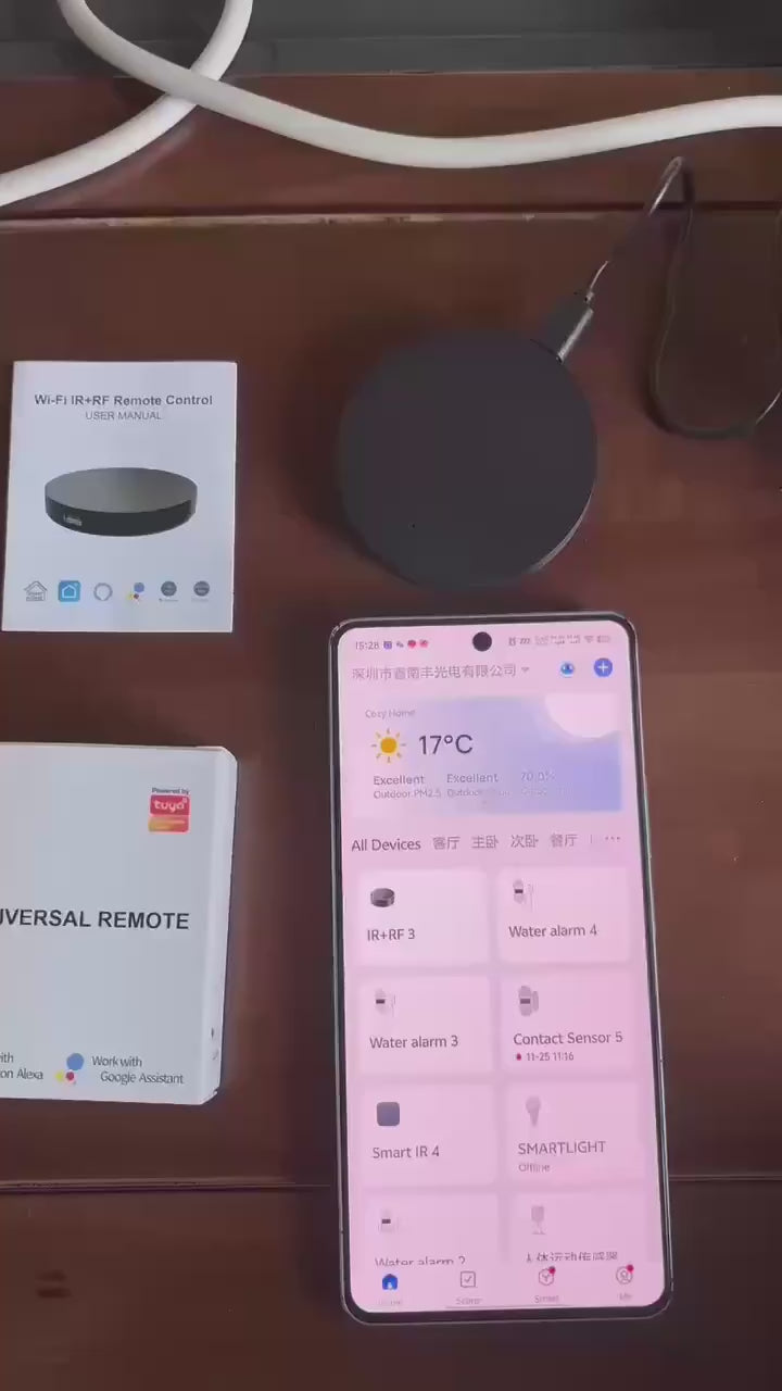 Tuya WiFi Universal Infrared IR RF433/315 Remote Control 2 in 1 Smart Home Controller for TV DVD Voice Works with Alexa Google