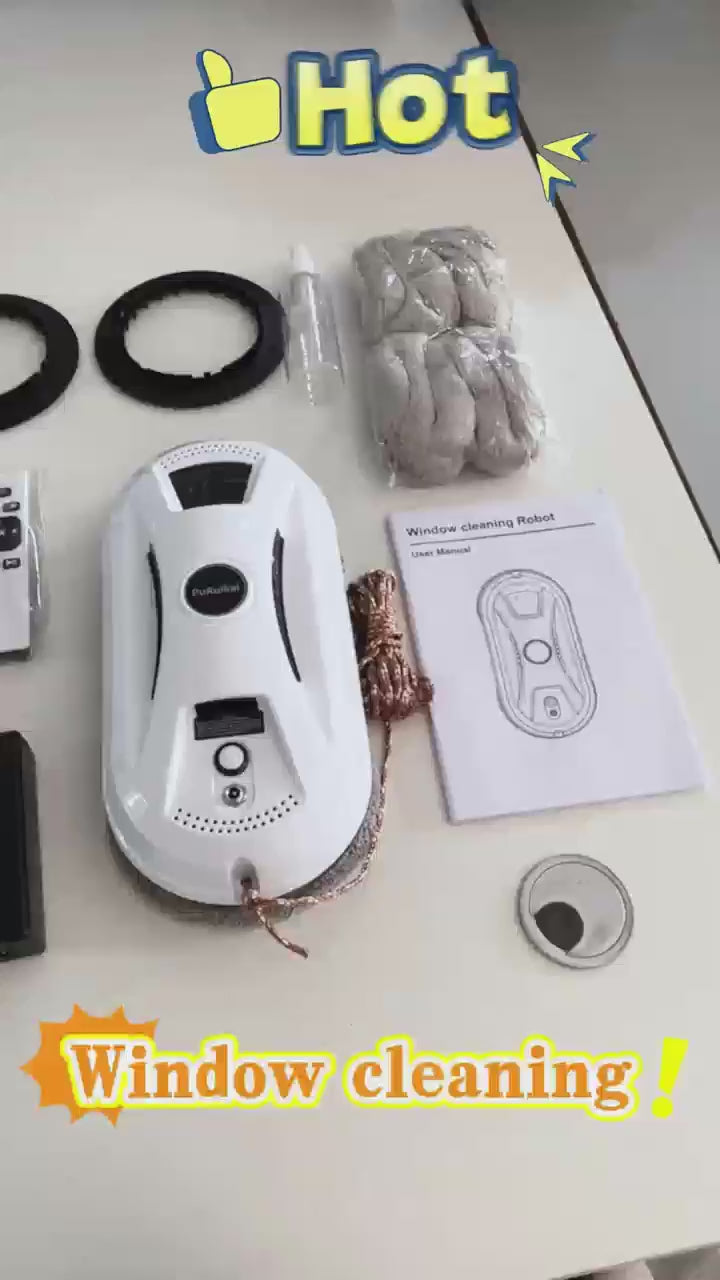 PuRuiKai Ultra Thin Robot Vacuum Cleaner Window Cleaning Robot Window Electric Glass Limpiacristales Remote Control For Home