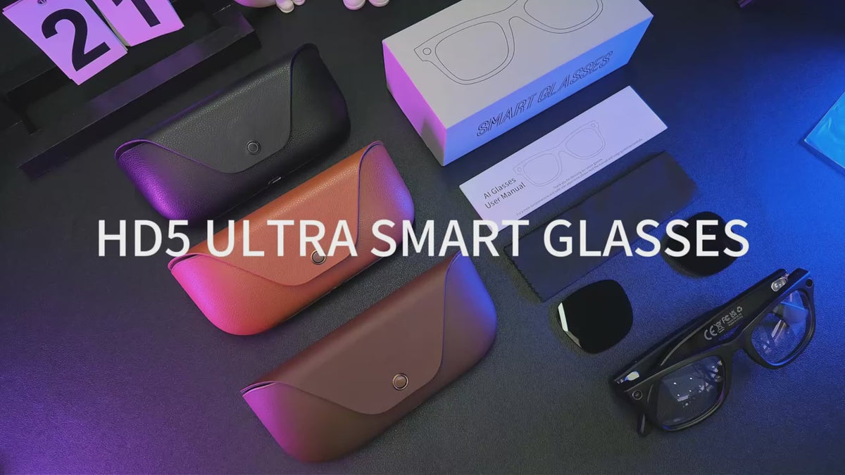 AI Smart Glasses NEW MT5 Ultra Real-time Translation Glasses 800W Pixel Camera Photo Video Recording Smart Wearable Devices